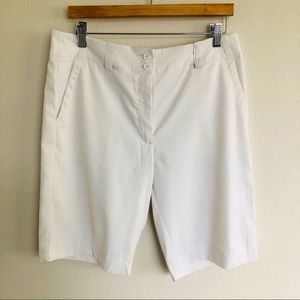 Nike Golf Dri-Fit white shorts size 10